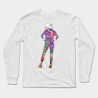 Girl Softball Player Long Sleeve T-Shirt